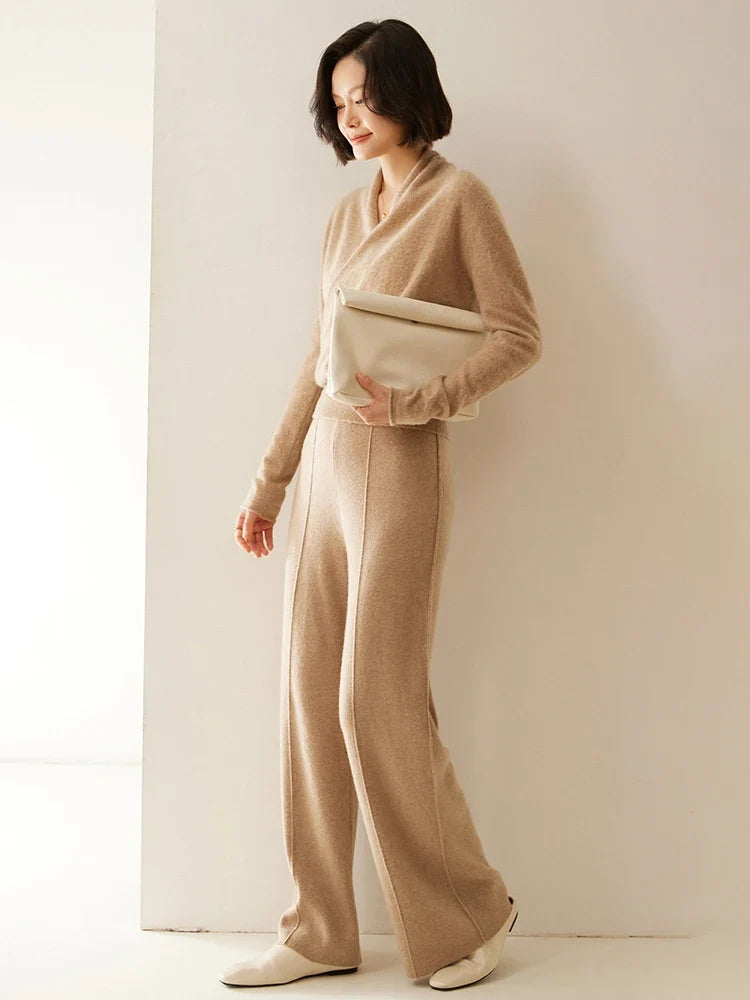 Beatrix | Women Crossover Collar Knit Sweater