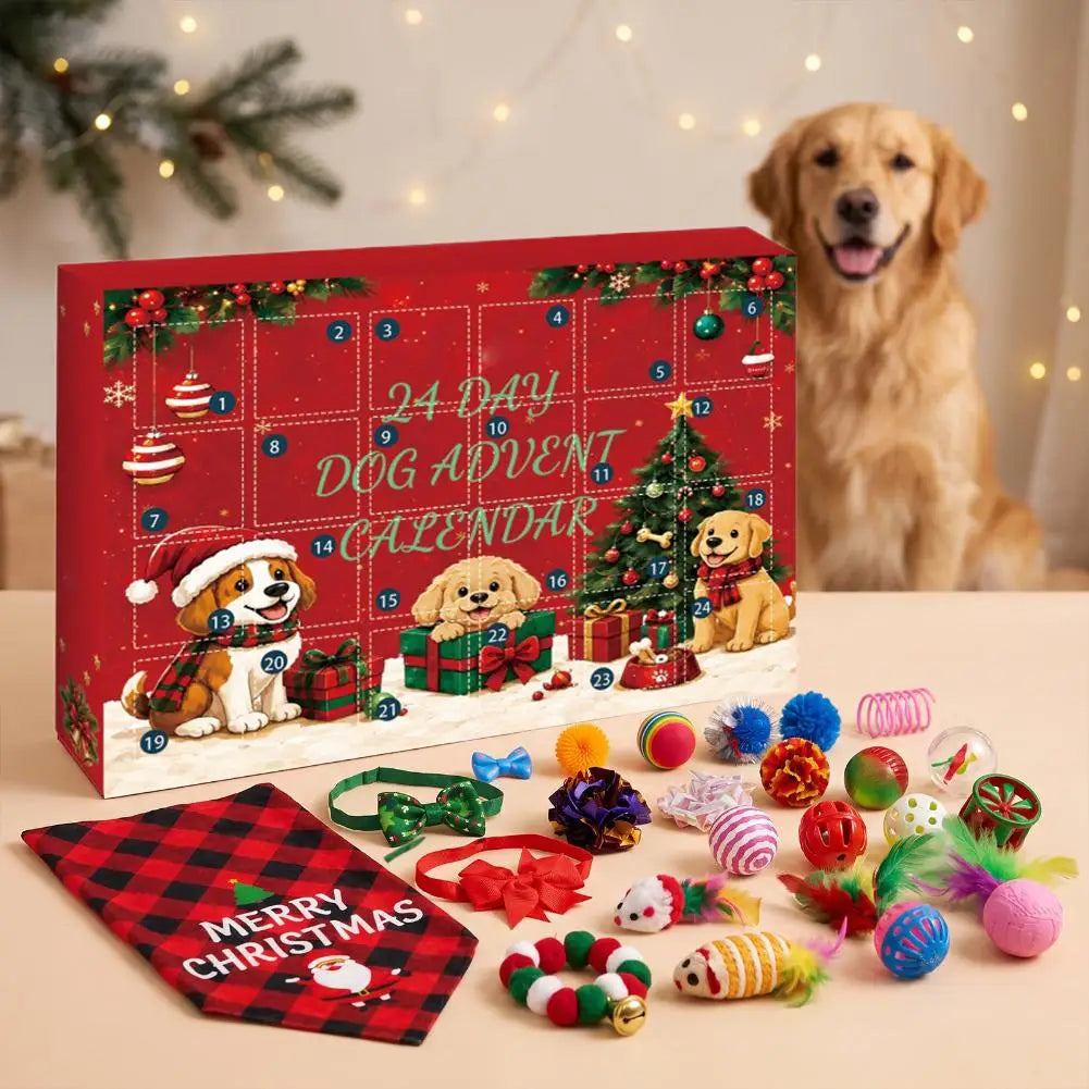 Toby | 24 Day Dog Toy and Accessory Advent Calendar