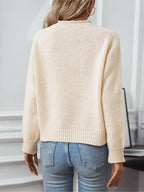 Signe | Women Christmas Tree Loose Crew Neck Knit Sweater