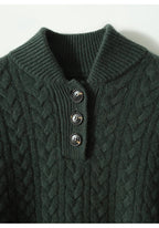 Women's Button-Up Cashmere Sweater
