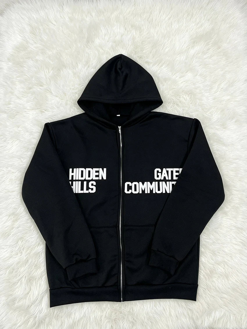 Women's Oversized Full-Zip Hoodie – Relaxed Hooded Sweatshirt Jacket