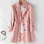 Bernadette Trench Coat – Women's Tailored Fit Classic Lapel Jacket