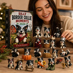 Mabel | 24 Day Border Collie Ornament Advent Calendar