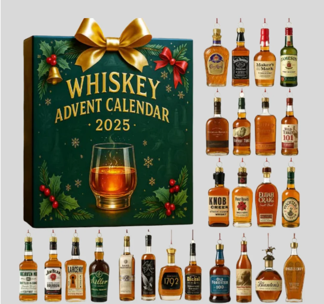 Graham | 24 Day Whisky Bottle Ornament Advent Calendar