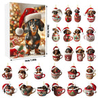 Hazel | 24 Day Dachshund Ornament Advent Calendar