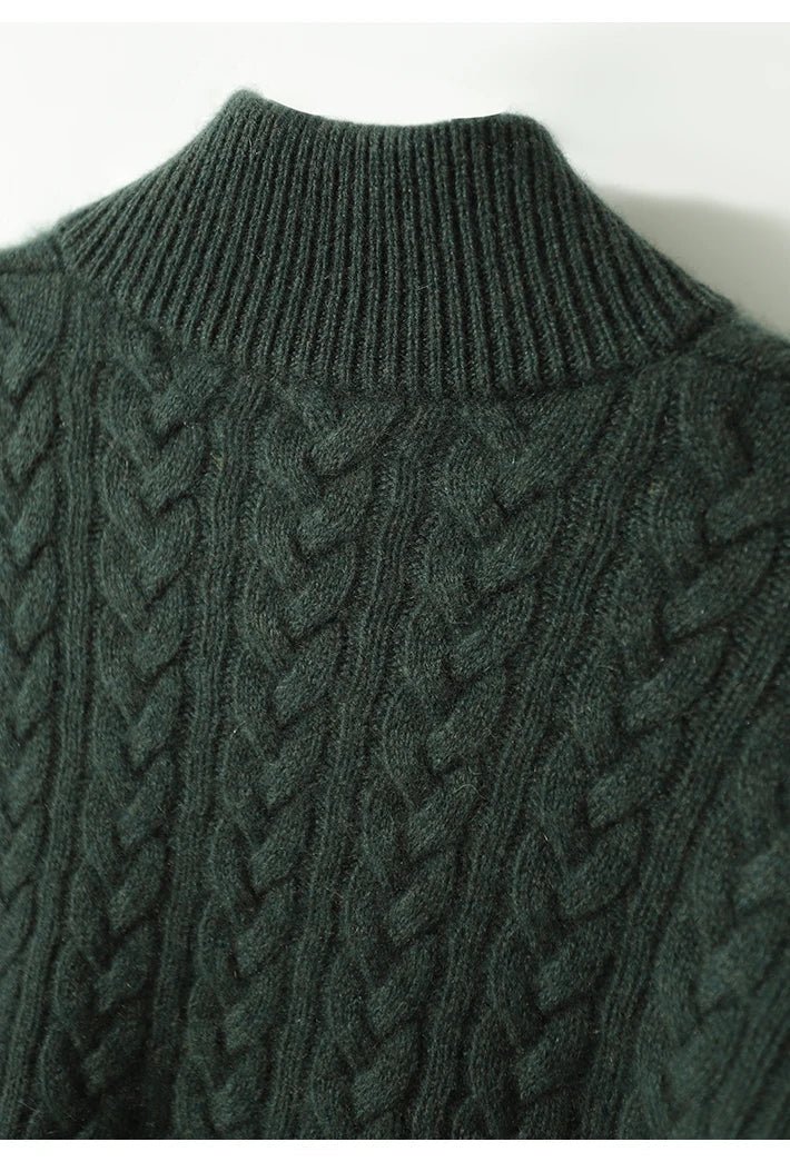 Women's Button-Up Cashmere Sweater