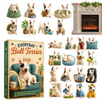 Winston | 24 Day Bull Terrier Ornament Advent Calendar