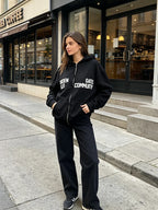 Women's Oversized Full-Zip Hoodie – Relaxed Hooded Sweatshirt Jacket