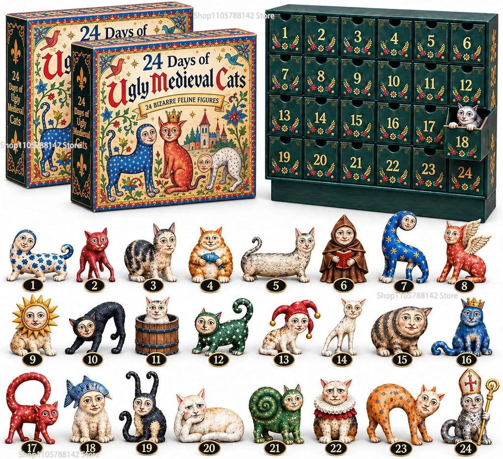 Cora | Medieval Cat 2D Acrylic Ornament Advent Calendar