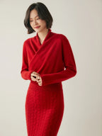 Beatrix | Women Crossover Collar Knit Sweater