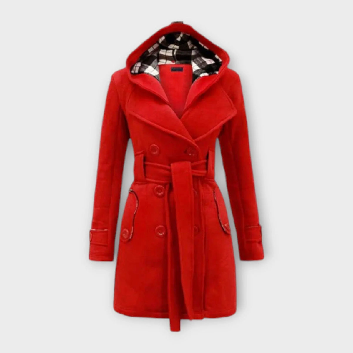 Women's Long Quilted Puffer Coat – Warm Padded Winter Coat