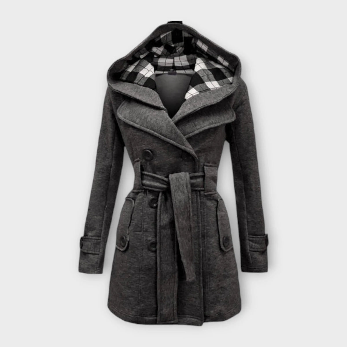 Women's Long Quilted Puffer Coat – Warm Padded Winter Coat