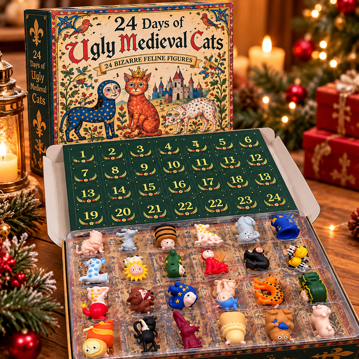 Ike | 24 Day Medieval Cat Figure Advent Calendar