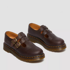 Women's Double Buckle Mary Jane Flats – Chunky Sole Round Toe Shoes