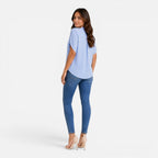 Maison Straver | Women’s Chiffon Blouse V Neck Lightweight Summer Top