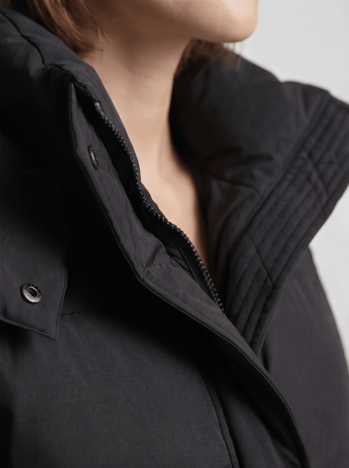 Women's Short Hooded Puffer Jacket – Oversized Padded Winter Coat