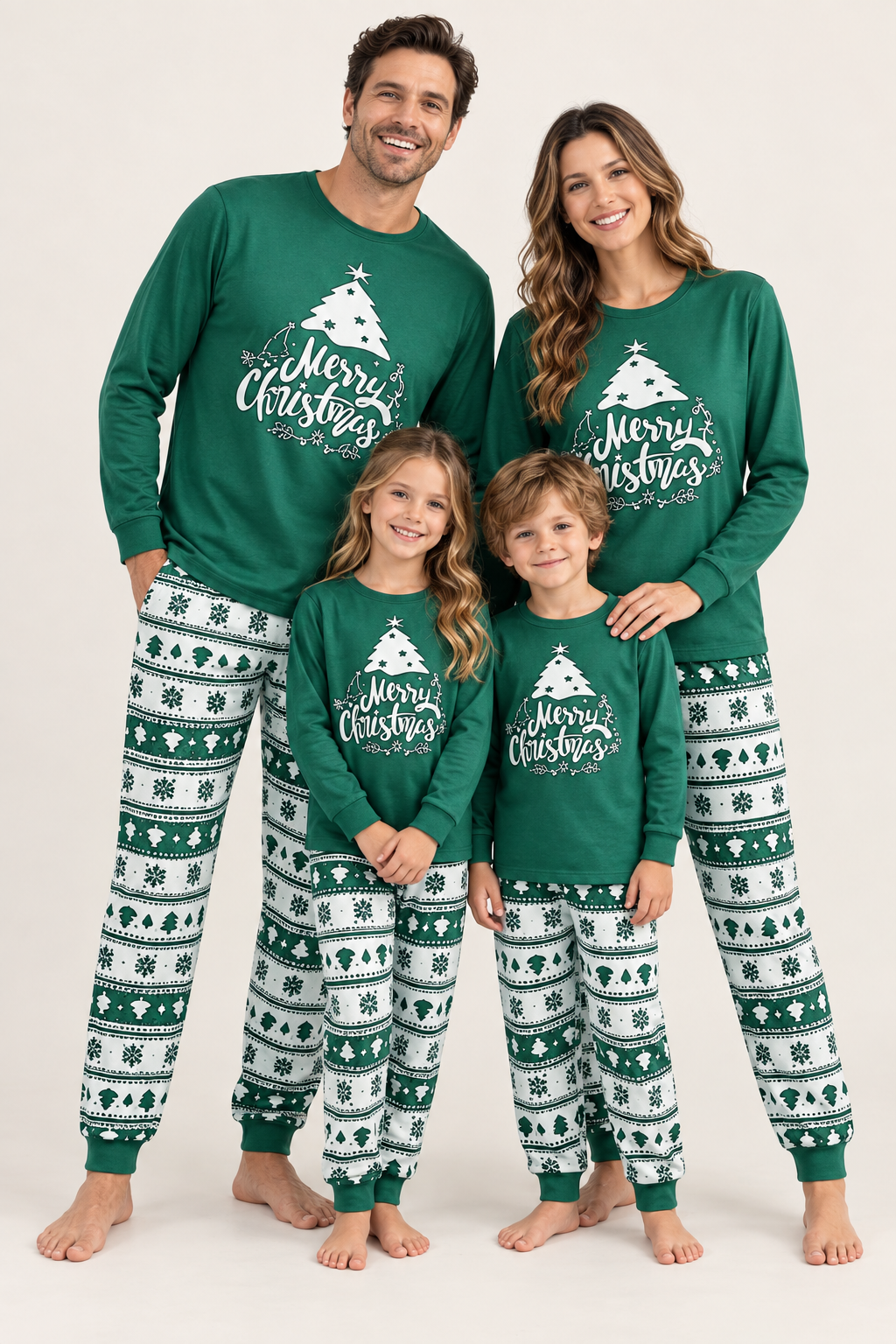 Jolene | Matching Family Christmas Pajamas in Green and Red