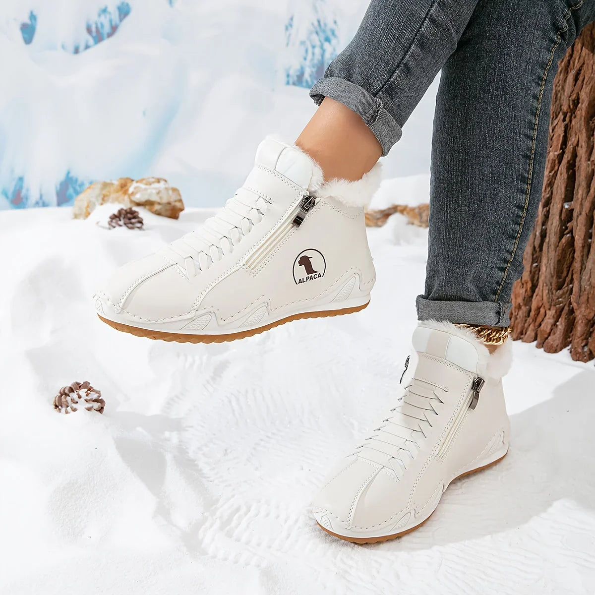 Snow Boots Women – Womens Winter Boots & Orthopedic Side Zip Thermal Footwear