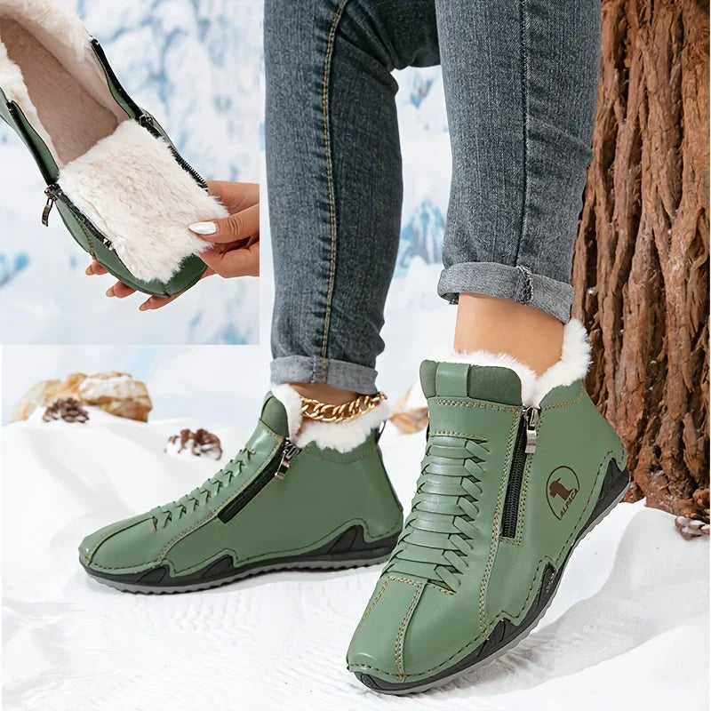 Snow Boots Women – Womens Winter Boots & Orthopedic Side Zip Thermal Footwear