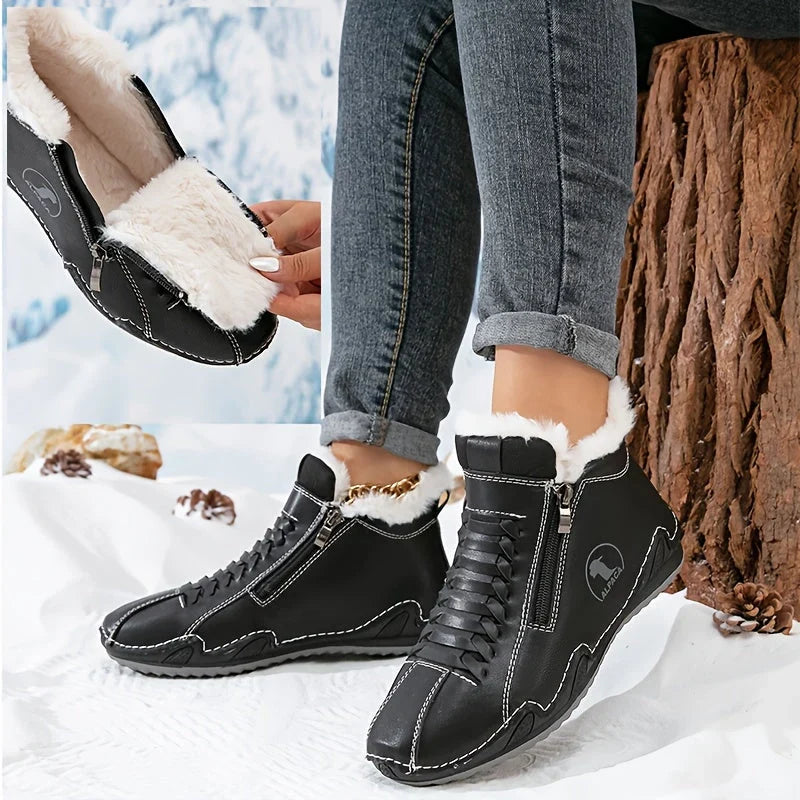 Snow Boots Women – Womens Winter Boots & Orthopedic Side Zip Thermal Footwear