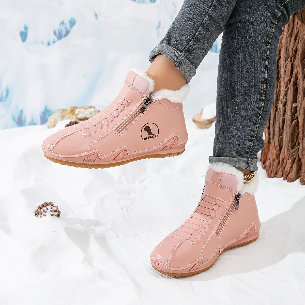 Snow Boots Women – Womens Winter Boots & Orthopedic Side Zip Thermal Footwear