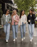 Women's Loose-Fit Hooded Windbreaker – Lightweight Long Sleeve Jacket