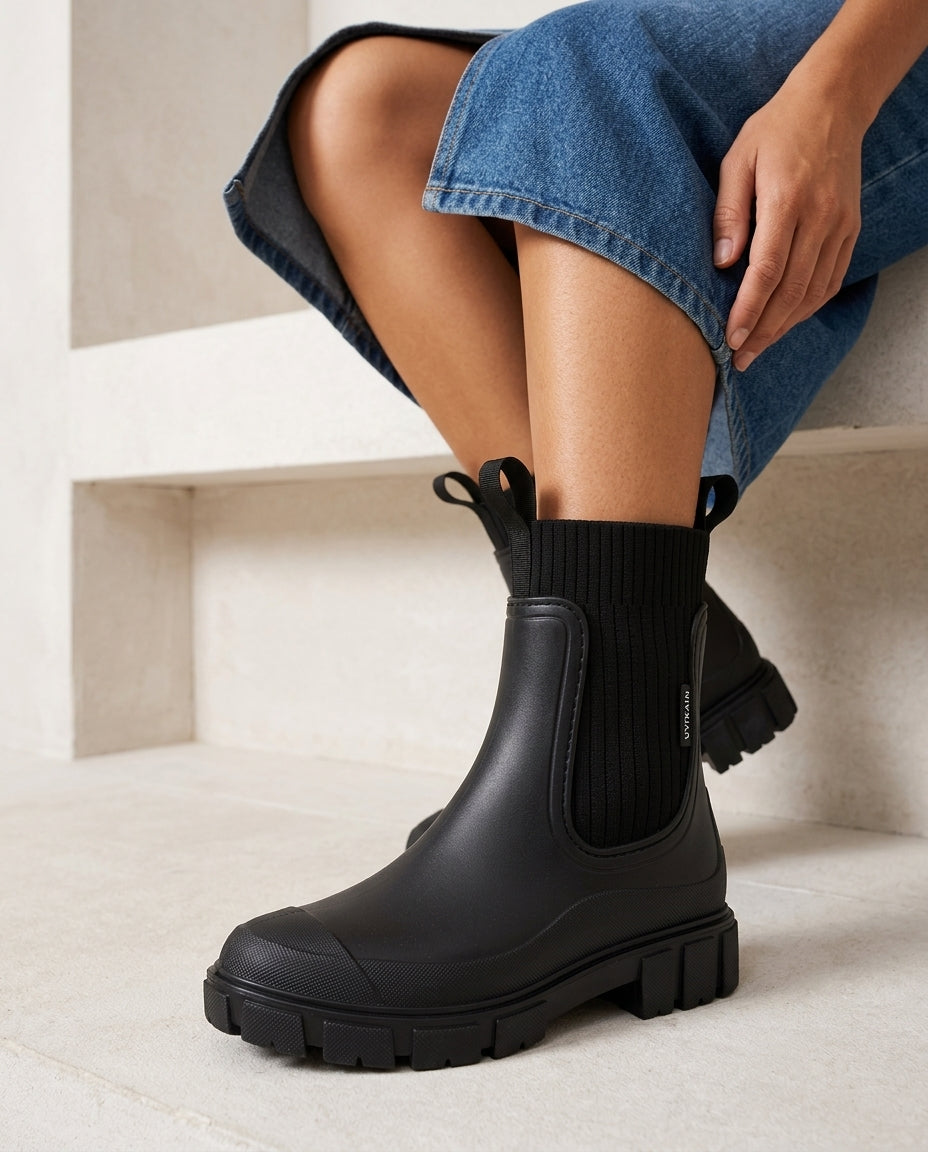Women's Weather-Ready Ankle Boots – Cushioned Slip-Resistant Everyday Booties