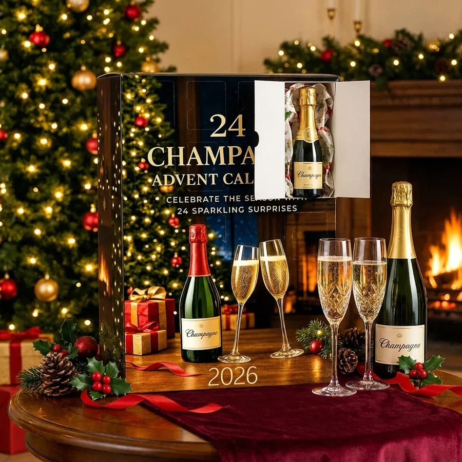 Celia | 24 Day Champagne Bottle Ornament Advent Calendar