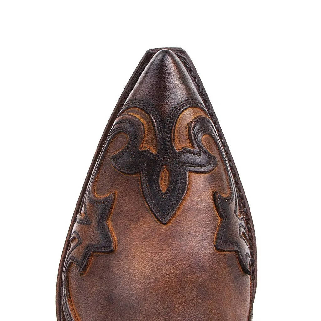 Women's Classic Cowgirl Ankle Boots – Western Booties for Jeans and Dresses