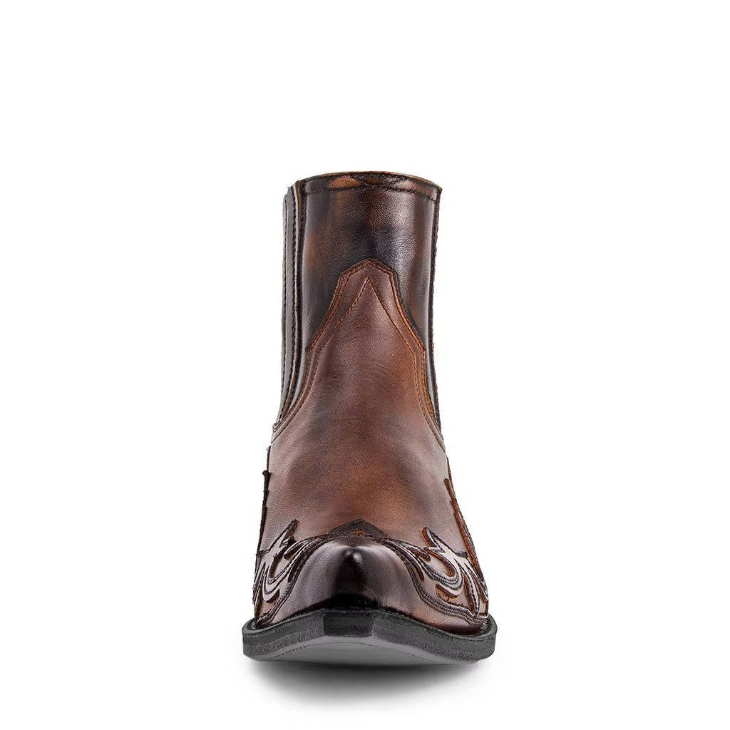 Women's Classic Cowgirl Ankle Boots – Western Booties for Jeans and Dresses