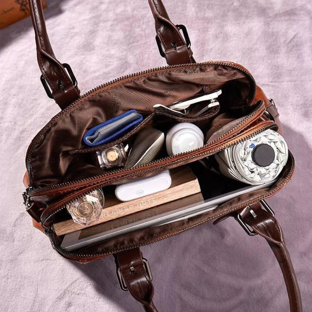 Women's Structured Statement Handbag – Timeless Everyday Bag in 4 Colors