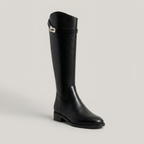Wide Calf Boots for Women - Long Winter Boots with Low Heel