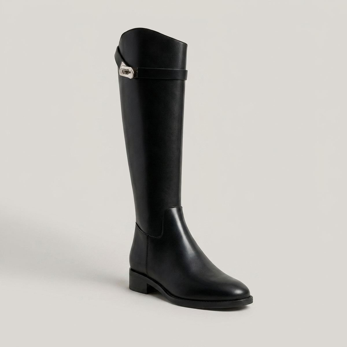 Wide Calf Boots for Women - Long Winter Boots with Low Heel
