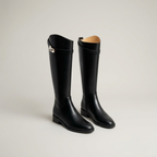 Wide Calf Boots for Women - Long Winter Boots with Low Heel
