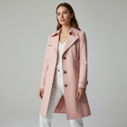 Bernadette Trench Coat – Women's Tailored Fit Classic Lapel Jacket