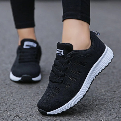 Georgia | Women Orthopedic Style Slip On Lace Up Running Sneakers