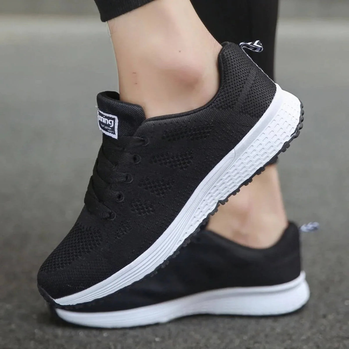 Georgia | Women Orthopedic Style Slip On Lace Up Running Sneakers