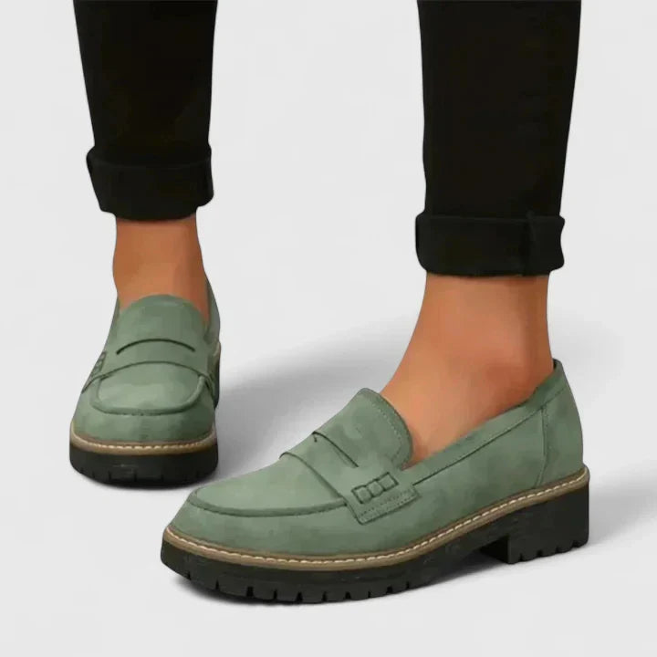 Women's Cushioned Slip-On Loafers – Lightweight Flexible Everyday Flats