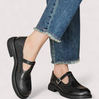 Women's Mary Jane Comfort Shoes – Cushioned Strap Shoes for Walking and Work
