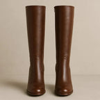 Joan | Women Knee High Stacked Block Heel Boots