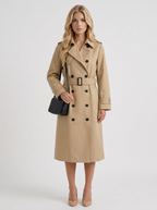 Belle Belted Trench Coat - Beige