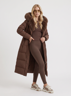 Olivia Puffer Coat - Brown