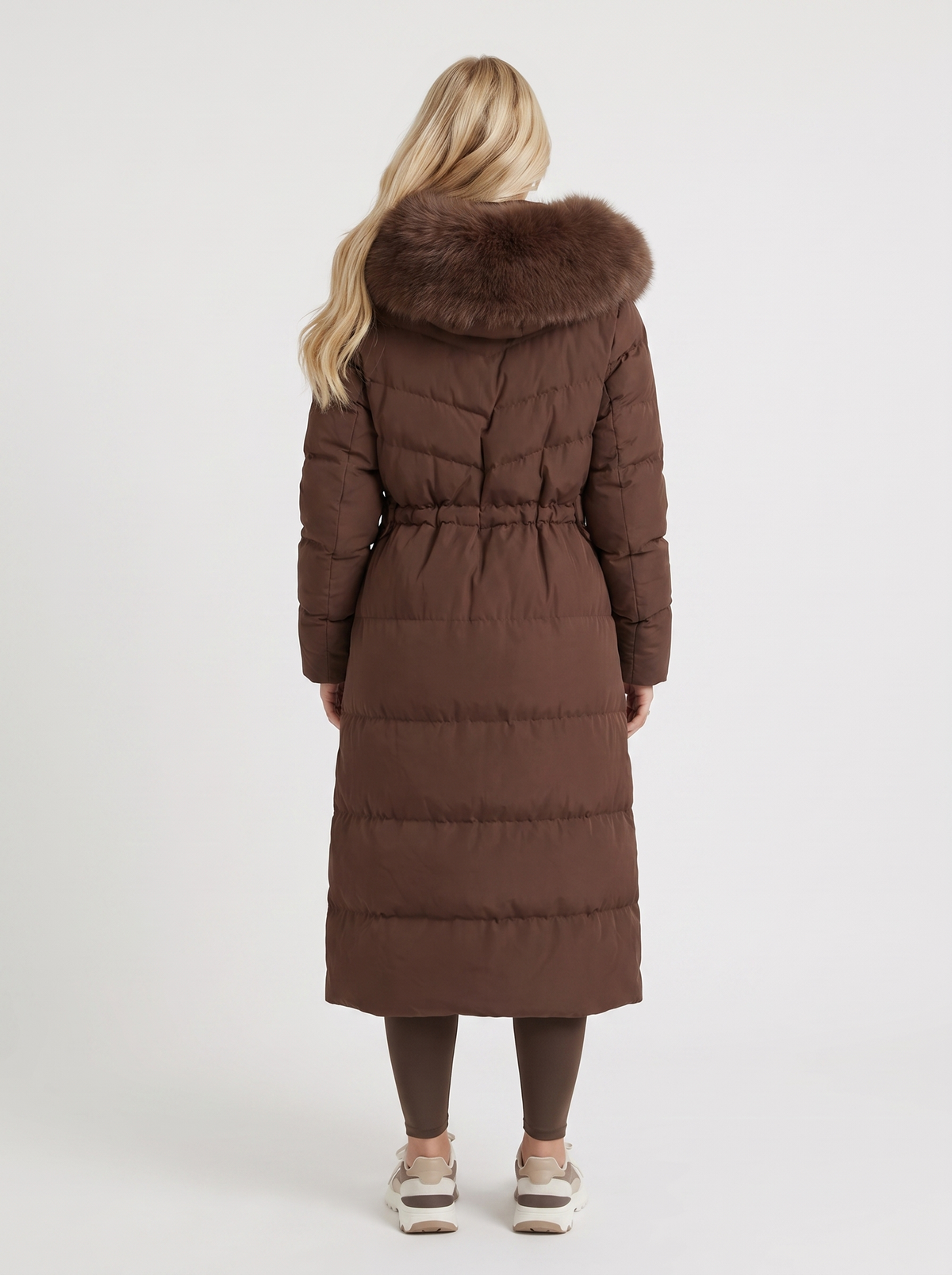 Olivia Puffer Coat - Brown