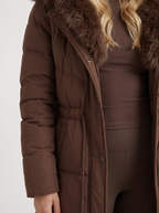 Olivia Puffer Coat - Brown