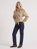 Amisha Cropped Trench - Beige