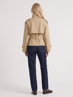 Amisha Cropped Trench - Beige