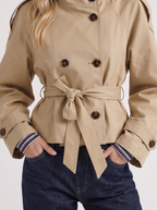 Amisha Cropped Trench - Beige
