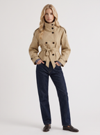 Amisha Cropped Trench - Beige