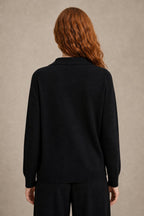 Adeline | Women Polo Collar Knit Sweater and Harem Pants Two Piece Set