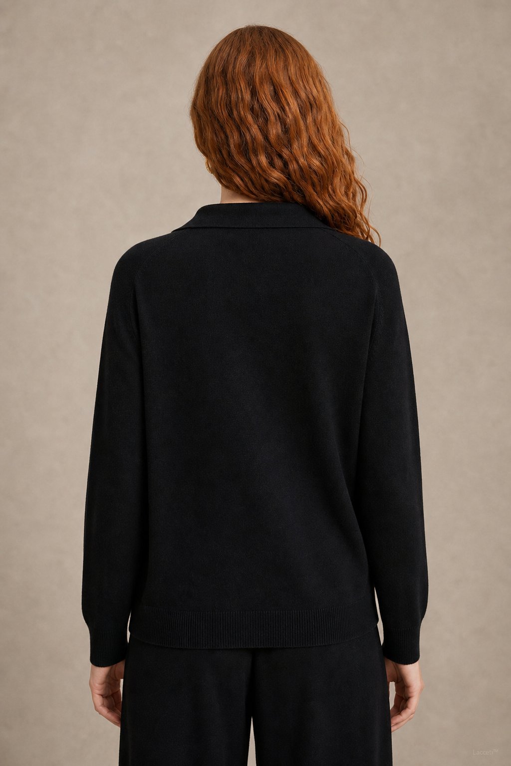 Adeline | Women Polo Collar Knit Sweater and Harem Pants Two Piece Set